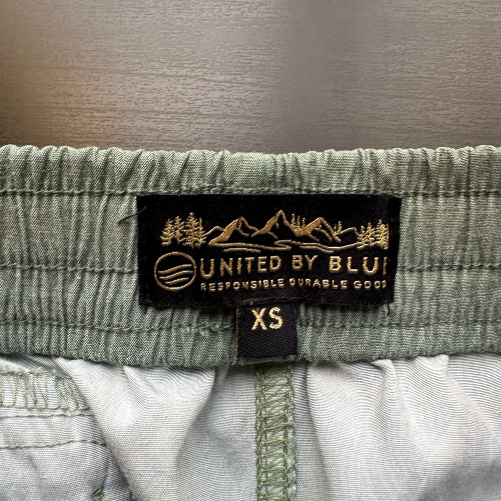 United by Blue Womens Green Sustainable Scallop Boardshort Size XS EUC - Picture 7 of 7